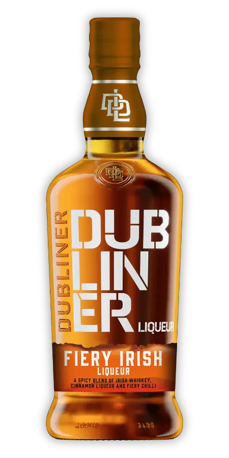 A bottle of Dubliner Fiery Irish
