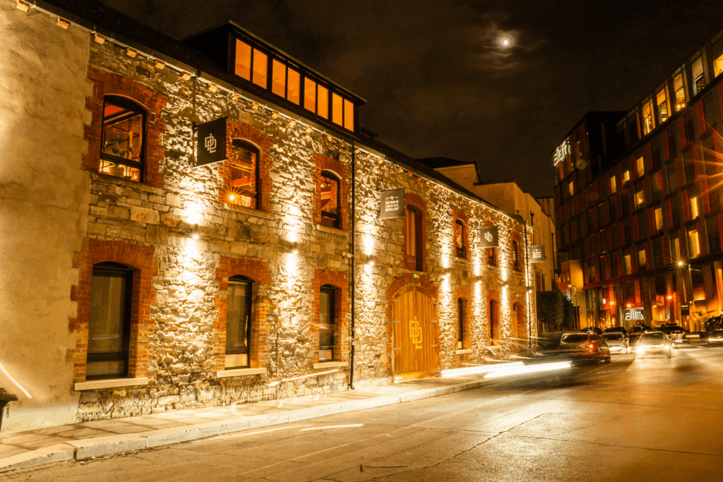 Dublin Liberties Distillery at night